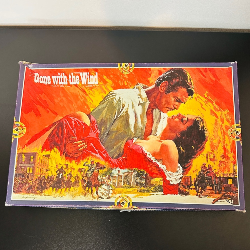 1989 GONE WITH THE WIND Vintage 800 Piece Jigsaw Puzzle MGM CINEMA CLASSICS - Picture 5 of 10